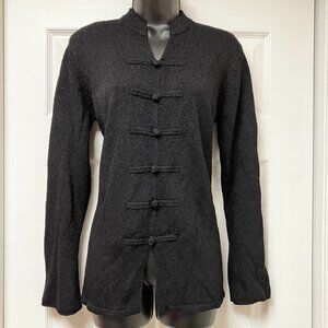 Black Laura Ashley Sweater long sleeves Size Medium Brand NEW with tags